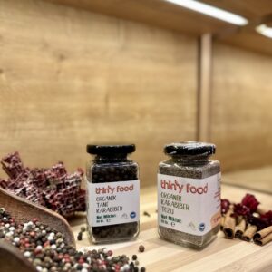 Thiny Food Organik Tane Karabiber 80+ Organik Karabiber Tozu 80 gr 2'Lİ SET