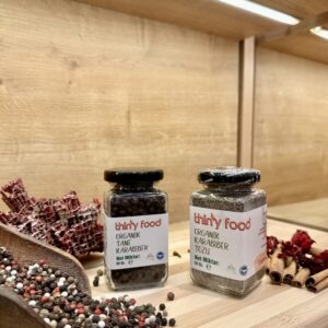 Thiny Food Organik Tane Karabiber 80+ Organik Karabiber Tozu 80 gr 2'Lİ SET