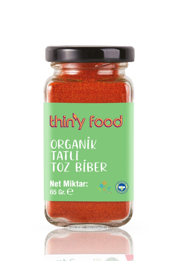 thiny-food-organik-tatlı-toz-biber Thiny Food Organik Tatlı Toz Biber 65 gr